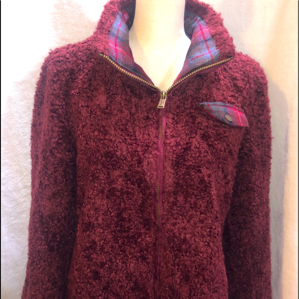 Ladies Pendleton Sherpa Zip-Up Size Large